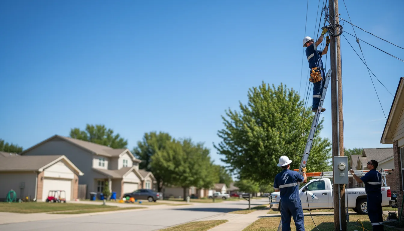 Residential electrician providing installation services in Satin, TX